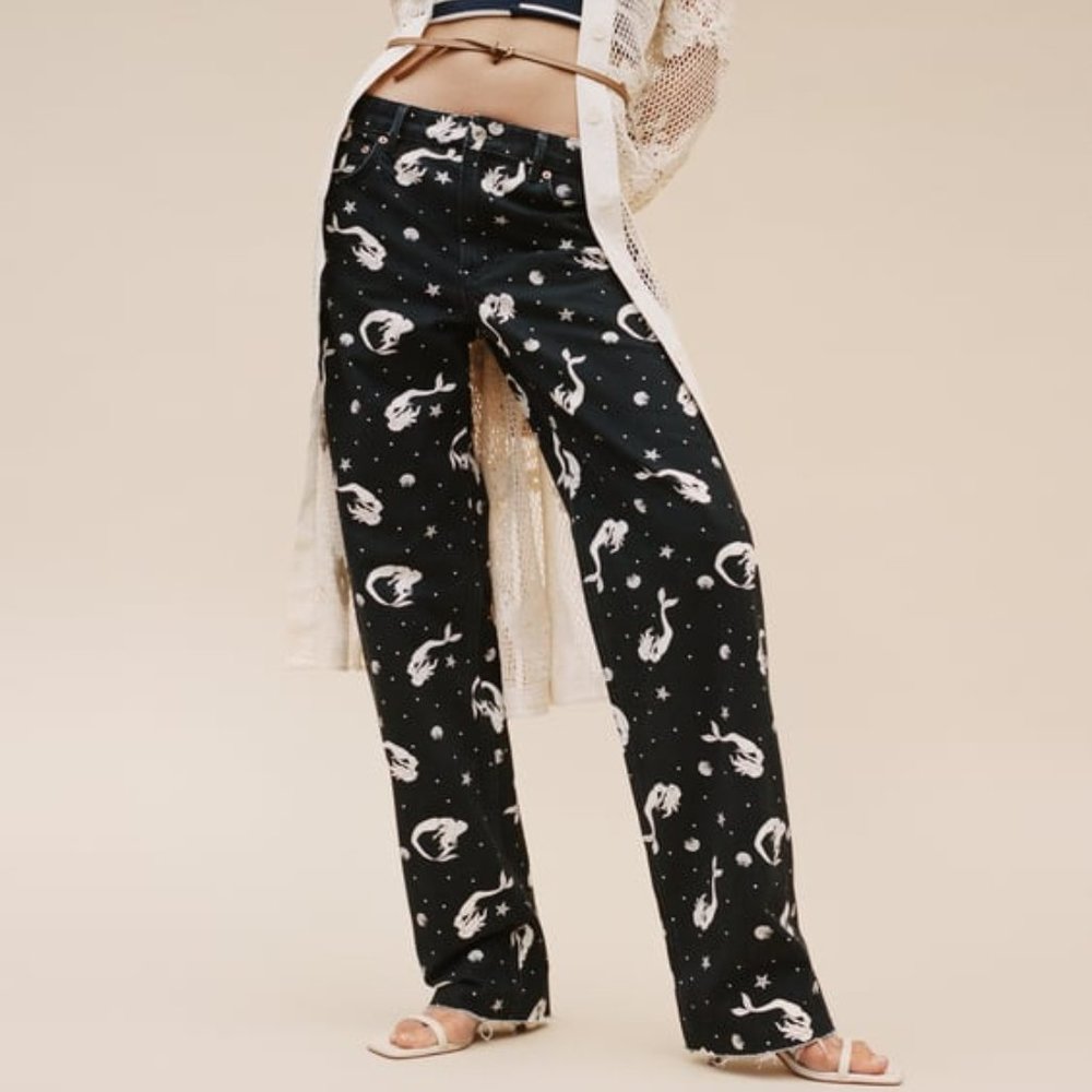 Zara Trevor Mermaid Jeans NWT  Size 6